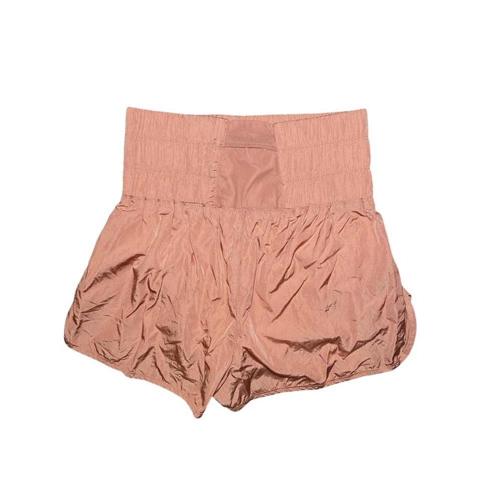 FREE PEOPLE FP MOVEMENT The Way Home Shorts Lined Size Small Orange Peach - Picture 4 of 6